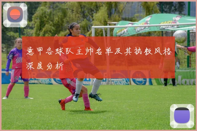 意甲各球队主帅名单及其执教风格深度分析